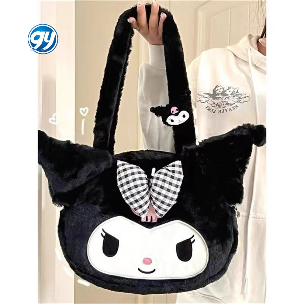 GY bolsos pouch Large Sanrio Kuromi Handbag Bags Children's Plush Handbags bolsa mochila