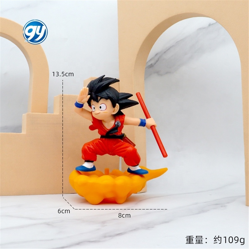 Home decoration figurine toys 13.5cm goku vegeta broly figure Somersault Cloud doll anime action figures