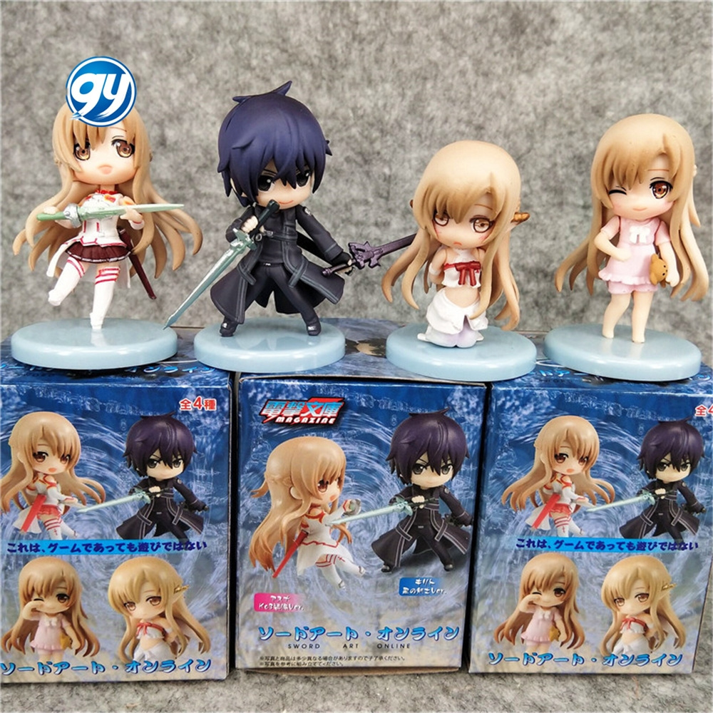 Figuras de 1 Version Sword Art Online Yuuki Asuna Anime Figure PVC Model Collection Toy Gift Action Figures Toys