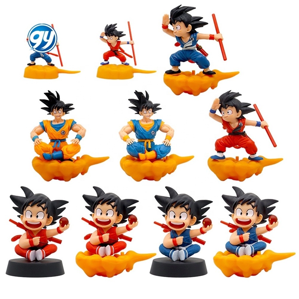 Home decoration figurine toys 13.5cm goku vegeta broly figure Somersault Cloud doll anime action figures