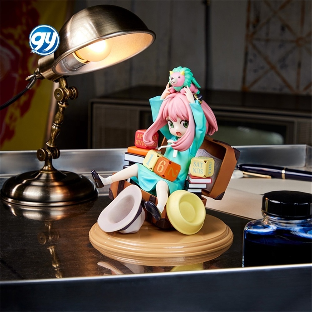 Anime Spy X Family Anya Toys Loid Yor ger Chibi Anua Figure With Base Figurine PVC Model dolls for kids Toy Gifts