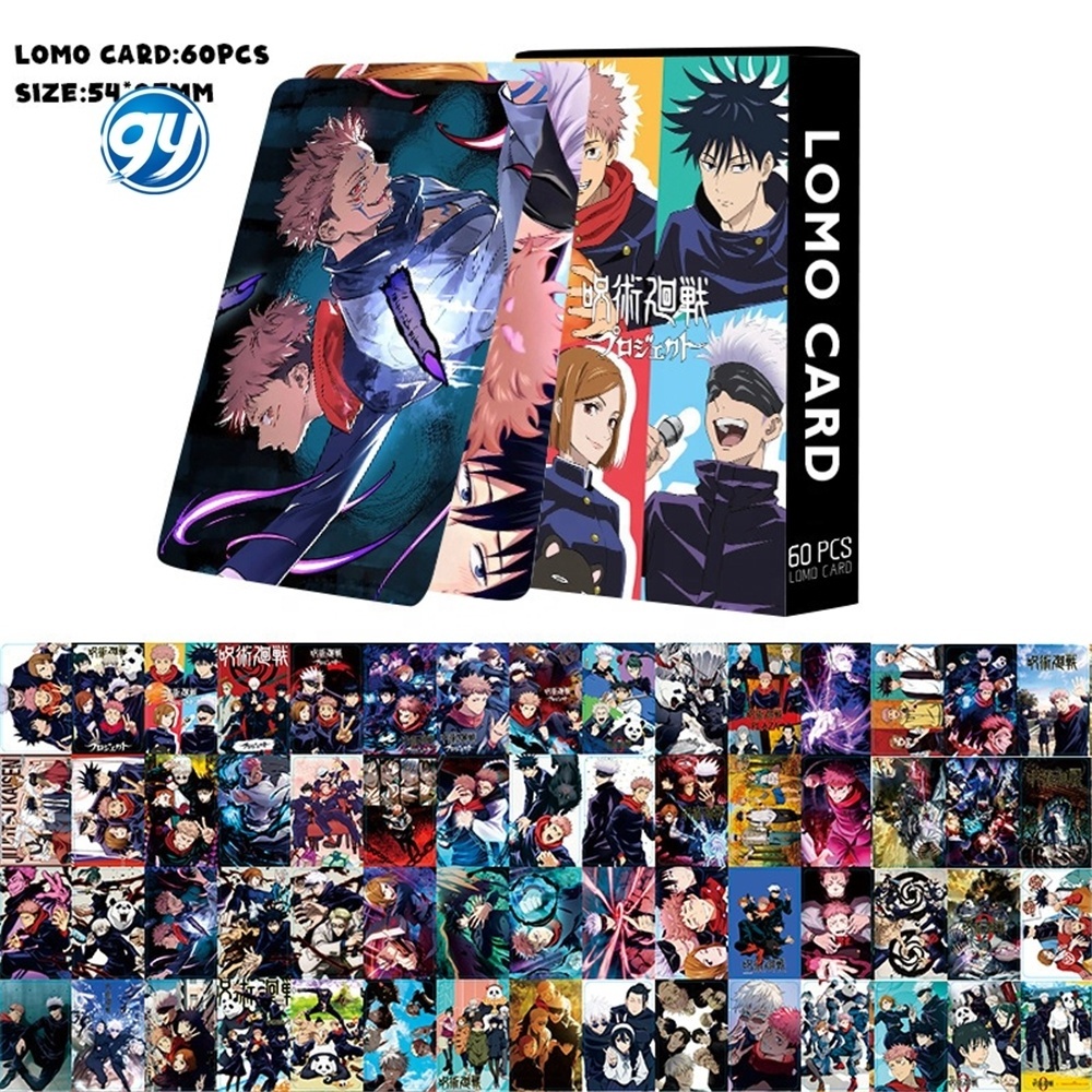 Gojo 60pcs/set Anime Jujutsu Kaisen Mini Postcard Satoru Yuuji Itadori LOMO Card Photo Card Paper Souvenir Qr Naruto Card Japan