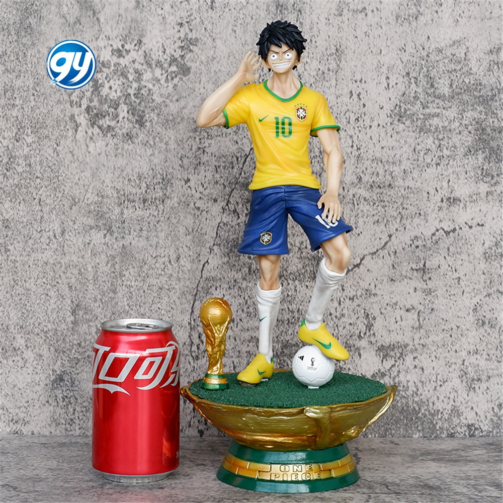 GY Figuras de One Pieced Football GK Sanji cos Messi Roronoa Zoro figure ronaldo Luffy Neymalm Bapei World Cup action figure