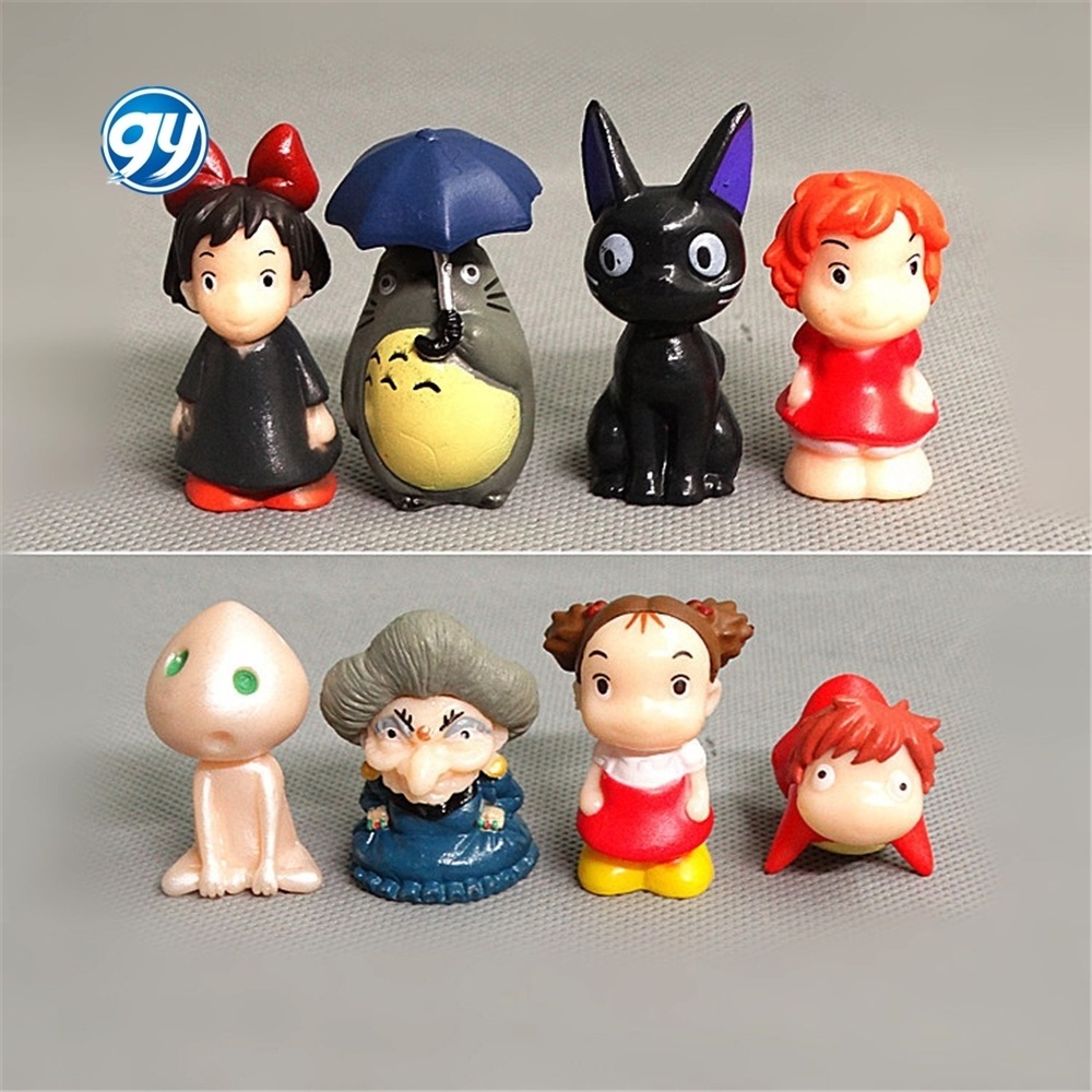 GY 8pc/batch new product decoracion studio ghibli chihiro ghibli gashapon