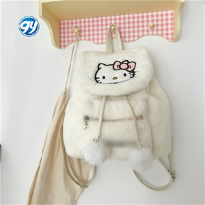 New Designs Cute Messenger Cinnamoroll Melody Kitty Plush Cartoon Backpack Stuffed Shoulder Bags