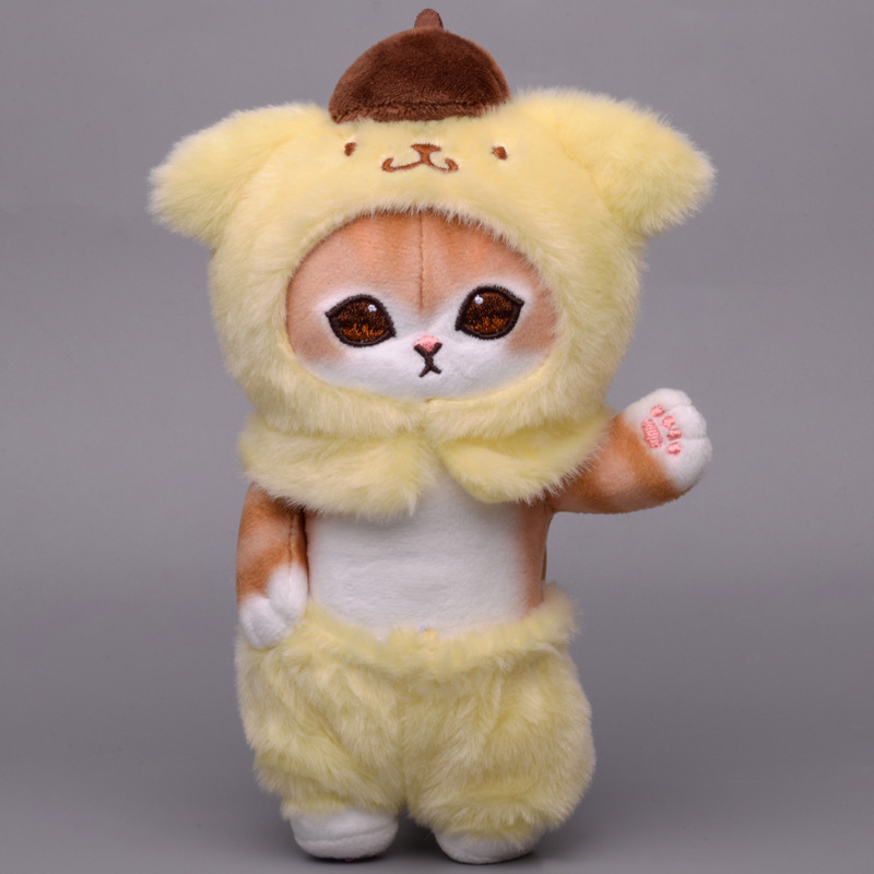 New Cute Sanrios Kawali Kuromi My Melody Cinnamoroll Pillow Cat toysie Keychain Stuffed plush figure toys dolls for kids