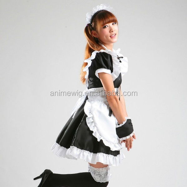 High Quality Lolita Skirt Sexy Dress Lolita Maid Dress Waitress Costume Anime Cosplay Halloween Costume Sexy Fancy Dress