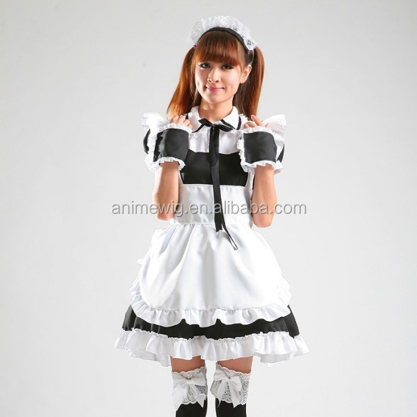 High Quality Lolita Skirt Sexy Dress Lolita Maid Dress Waitress Costume Anime Cosplay Halloween Costume Sexy Fancy Dress