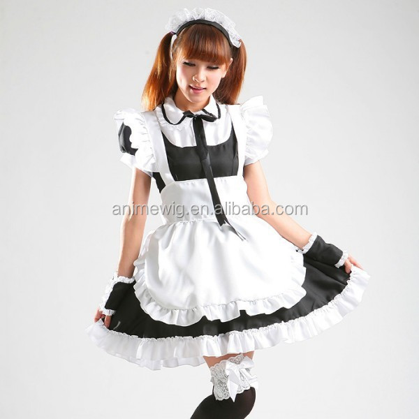 High Quality Lolita Skirt Sexy Dress Lolita Maid Dress Waitress Costume Anime Cosplay Halloween Costume Sexy Fancy Dress