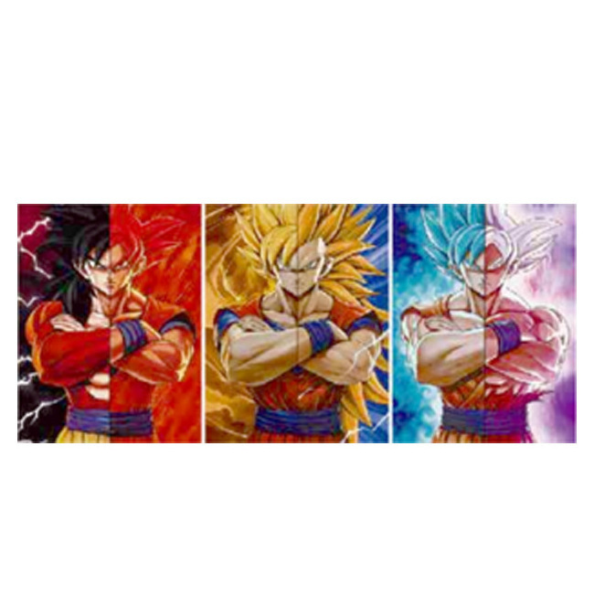 Genshin Impact Anime PVC Posters 3D Lenticular Poster Jujutsu Kaisen DBZ Goku 3D Hologram Motion Cartoon Print Wall Art