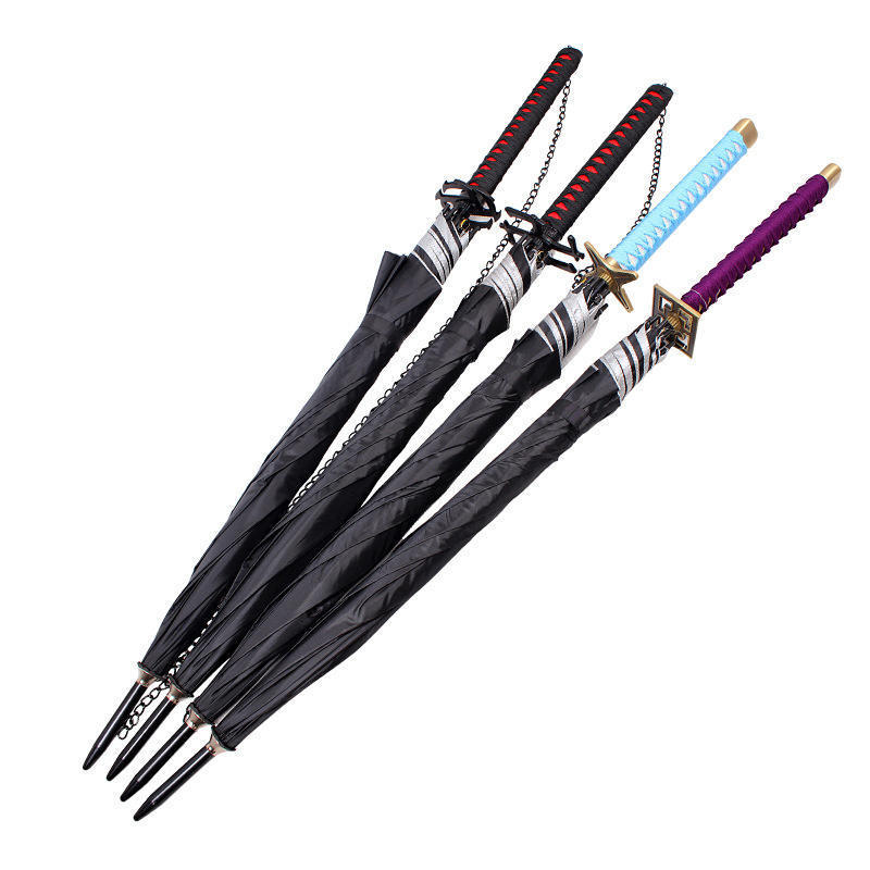 11 Styles Bleach Shinigami Eight Kurosaki Ichigo Bones Umbrellas Summer Anime Umbrella Cartoon Long Umbrella Swords