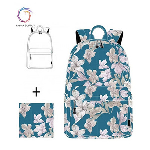 Custom print backpack for girls flower bag women backpack custom kids bags school teenager backpack customised school bags