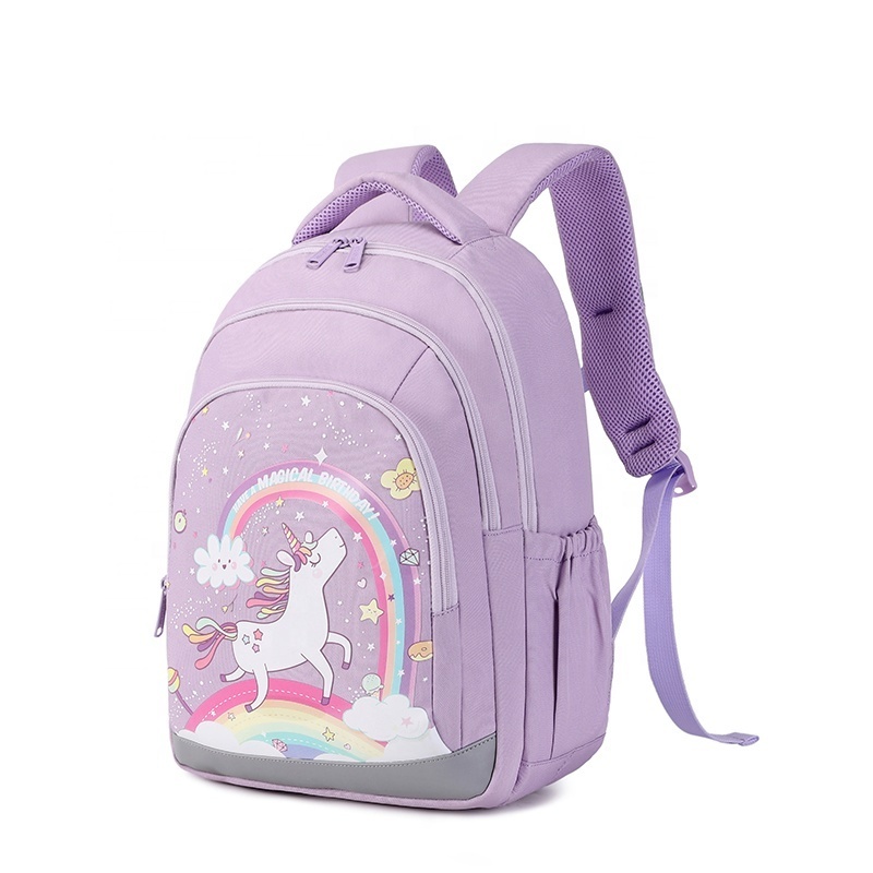 Girls School Bag Unicorn Backpack 2024 Recycled Waterproof Kids Bagpack Children School Backpack Rucksack Backpack Bag Set