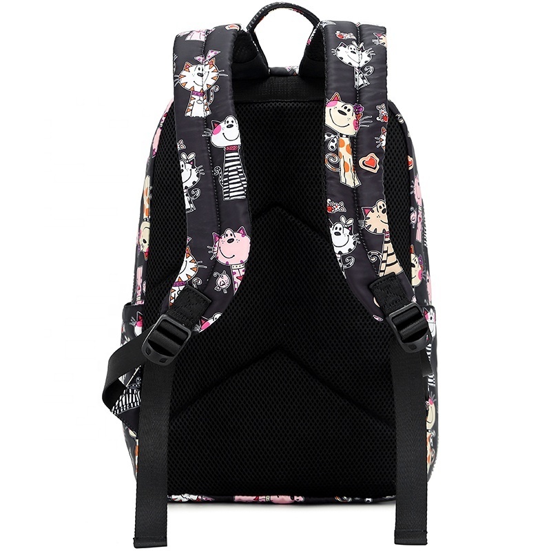 Backpack cute cat school bags for girls backpack print oem back pack wholesale bookbag custom logo