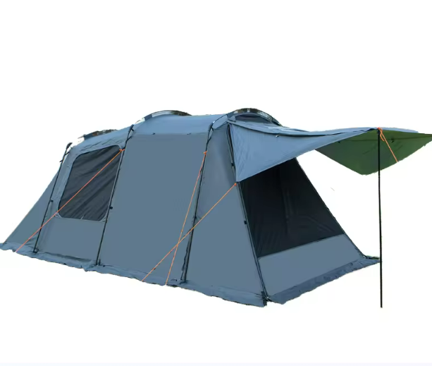 5-8 People Camping Outdoor anti-mosquito Rainproof 150D Oxford  Fabric 2 Bedrooms 1 Living Room Tunnel camping Tent