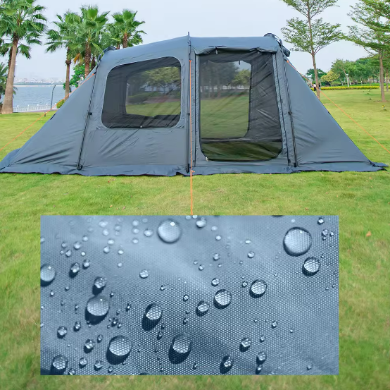 5-8 People Camping Outdoor anti-mosquito Rainproof 150D Oxford  Fabric 2 Bedrooms 1 Living Room Tunnel camping Tent