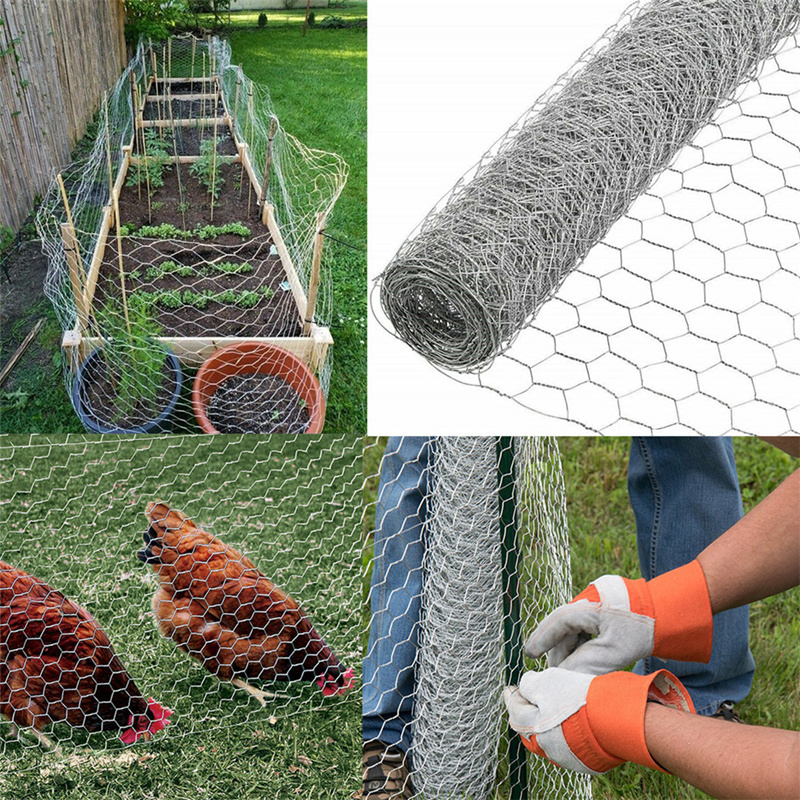 Factory Direct Supply Hexagonal Plastic Green Coated Wire Mesh For Making Net Cast Rooster Cages