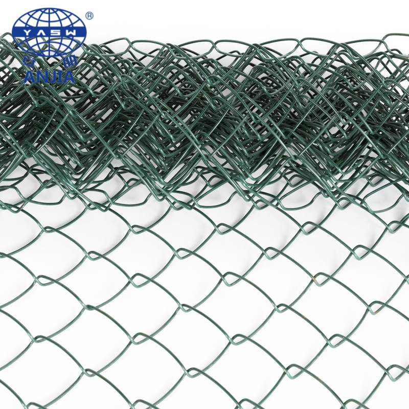 Pvc Coated Chain Link Fence Welded Fencing Net Iron Wire Mesh Diamond Chain Link Fence