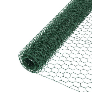 Factory Direct Supply Hexagonal Plastic Green Coated Wire Mesh For Making Net Cast Rooster Cages