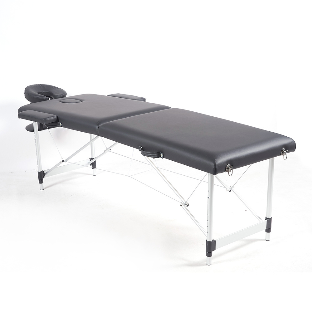 Favorable Price 2 Section Aluminium Legs Cama De Masaje Mini Foldeable Massage Table