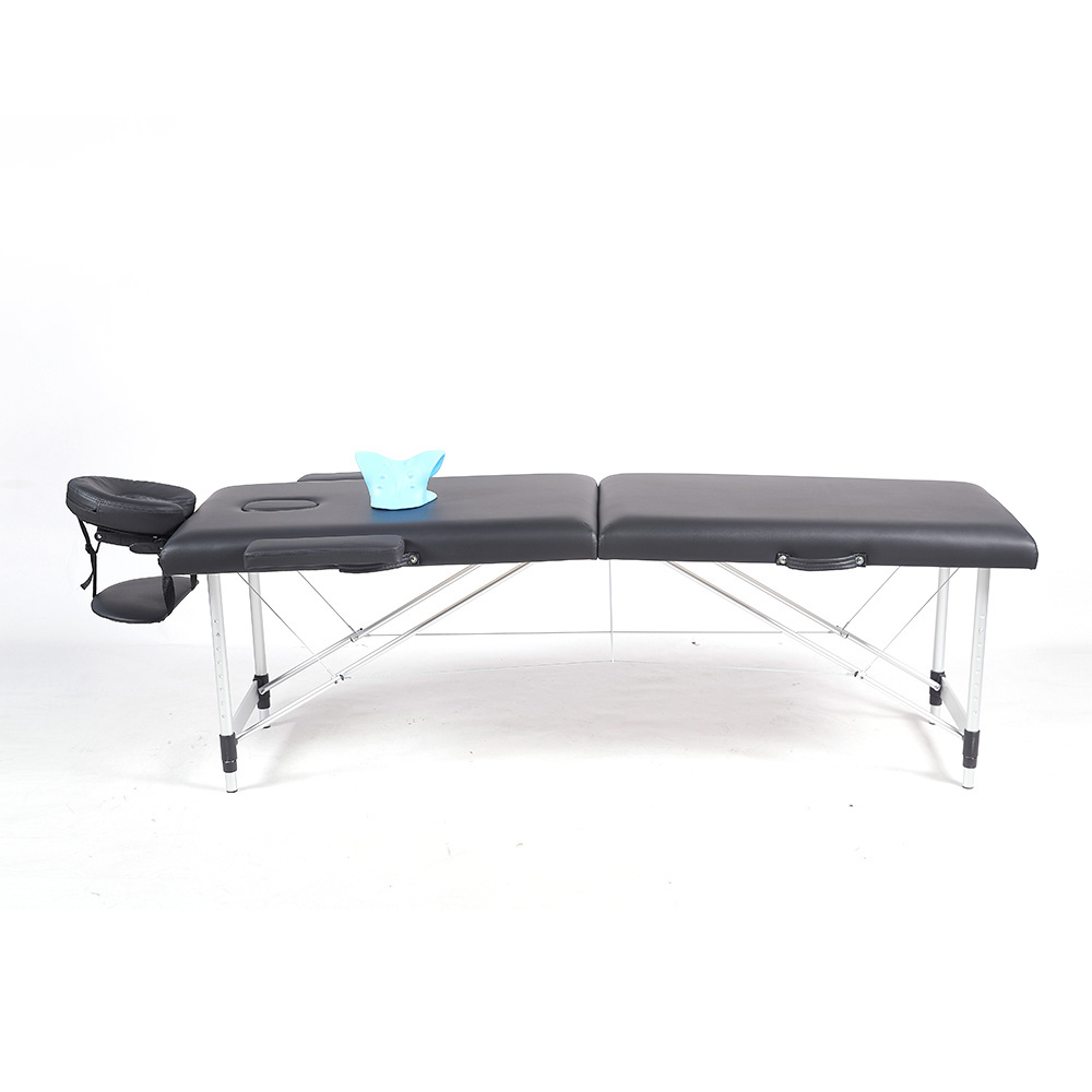 Favorable Price 2 Section Aluminium Legs Cama De Masaje Mini Foldeable Massage Table