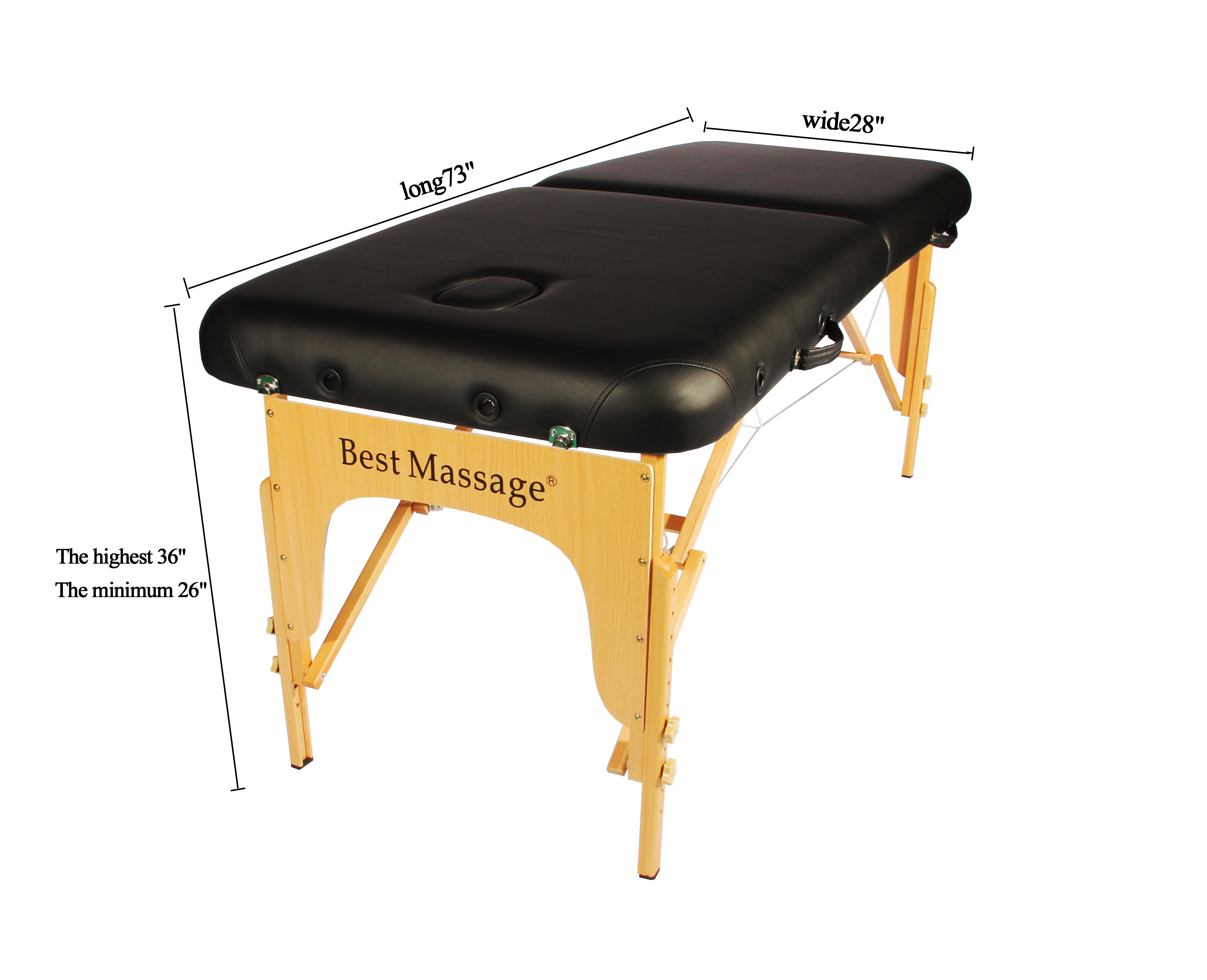 Better Profesional Portable Milking Massage Table Adjustable Height Folding Massage Bed