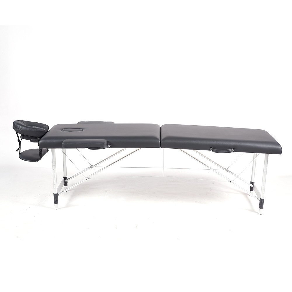 Favorable Price 2 Section Aluminium Legs Cama De Masaje Mini Foldeable Massage Table