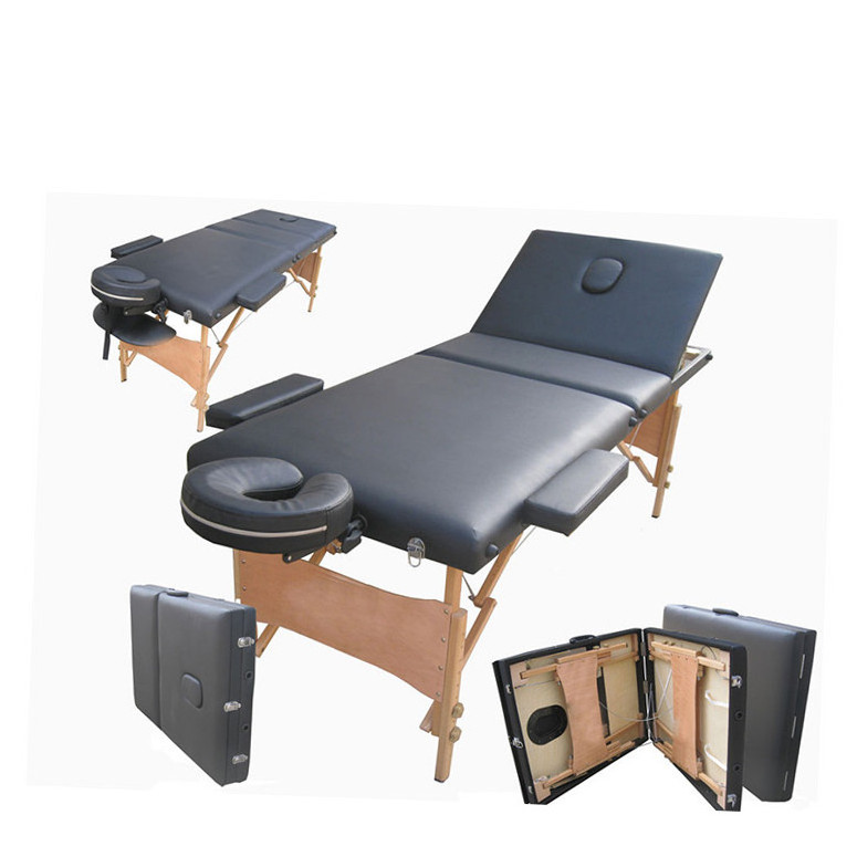 3 section wooden portable massage table folding light  massage table master chicago massage table portable