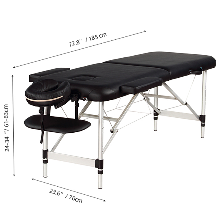 Spa Beauty Lightweight Portable Eyelash Extension Massage Bed Massage Tables With Face Hole