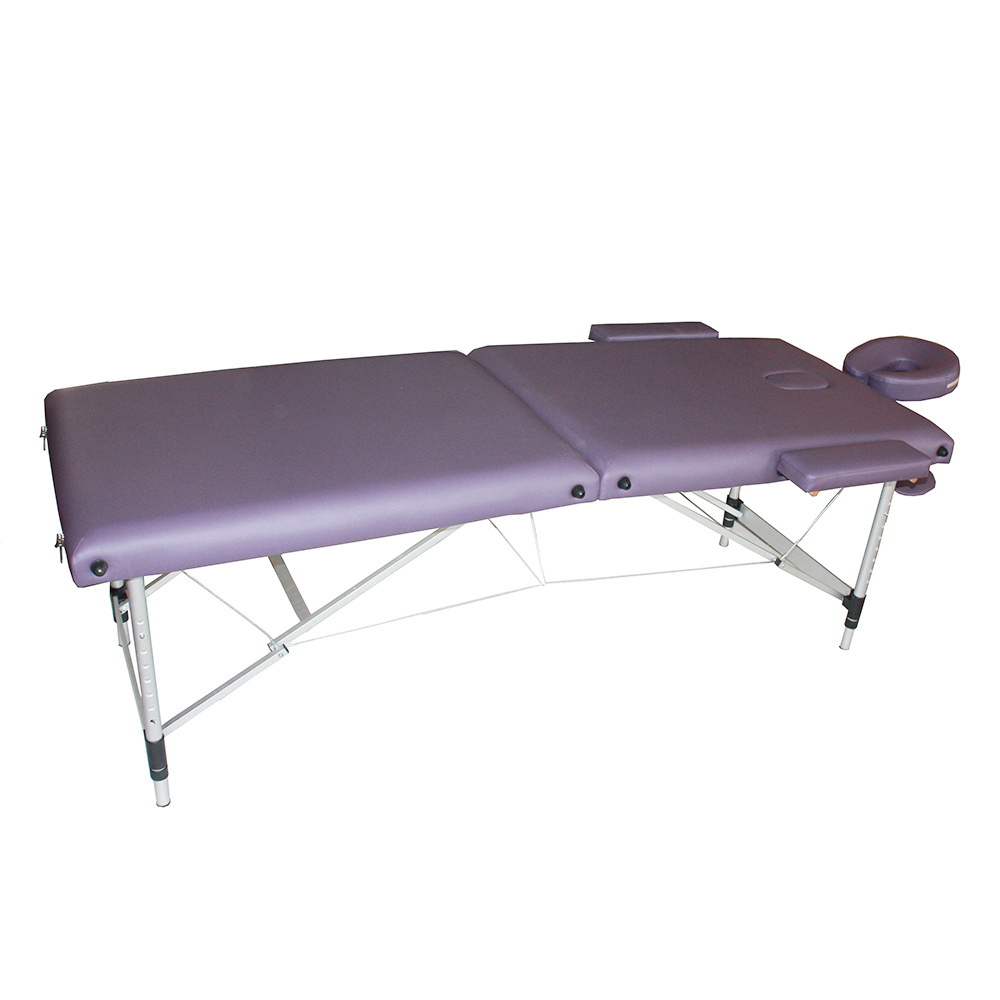 Professional Portable 2 Folding Lightweight Facial Solon Spa Tattoo Bed Height Adjustable Massage Table