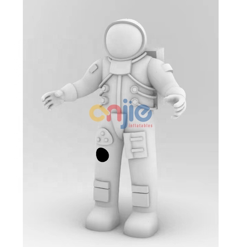 Factory design giant advertising inflatable astronaut with inflatable moon ball for event decoration