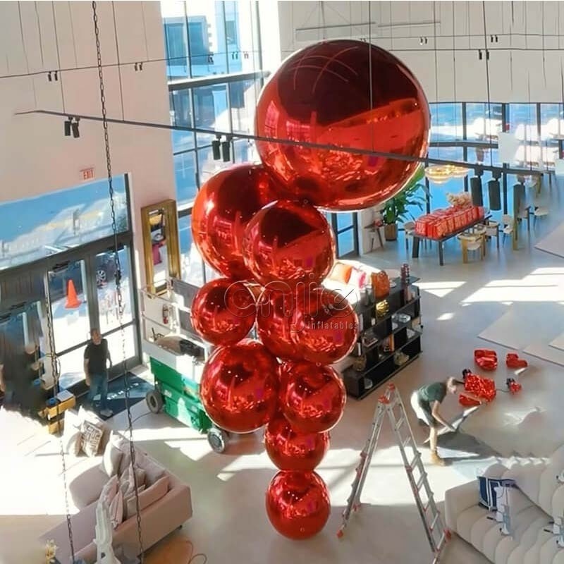 Inflatable advertising ceiling ornaments event decoration center piece inflatable pvc spheres advertising inflatables