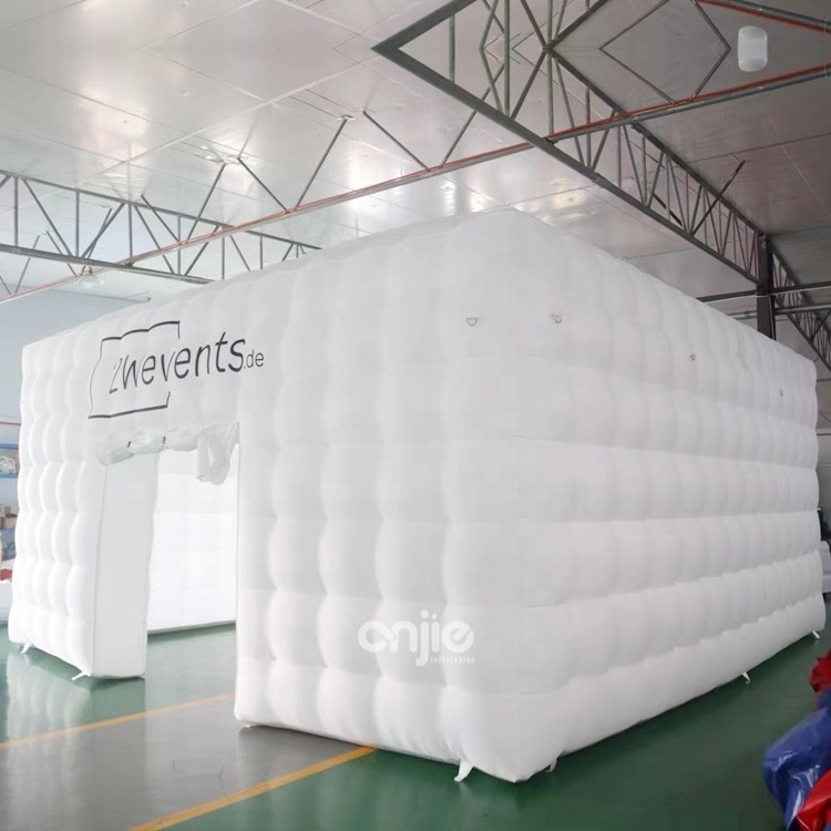 White commercial blow up tent for party lighting night club inflatable outdoor inflatable tent