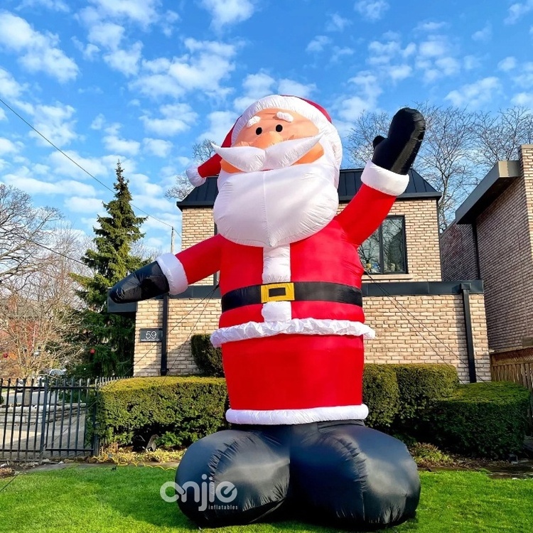 Giant Inflatable Santa Claus with Blower for Christmas Party Blow Up