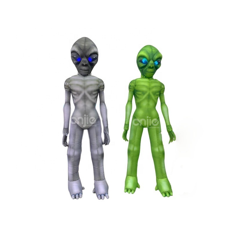 3m 10ft Outdoor Halloween inflatable decoration giant green gray kids alien inflatable UFO alien