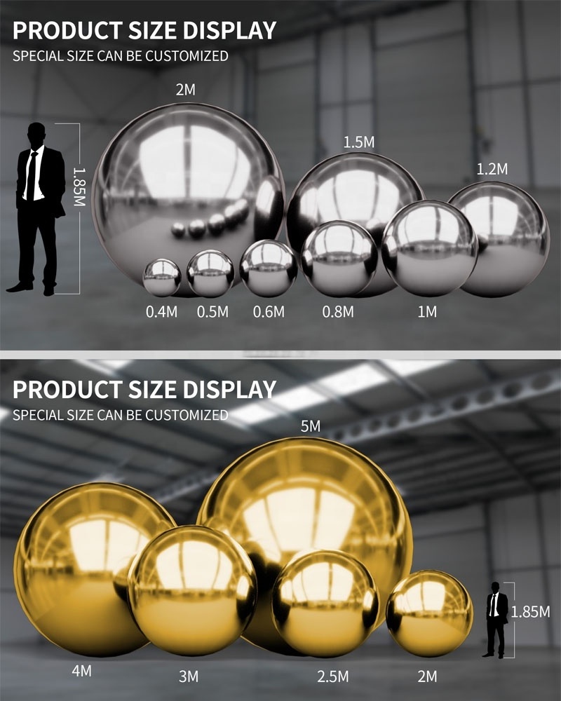 2023 New Inflatable Chrome Ball inflatable metallic balls Inflatable Sliver Spheres Mirror Ball