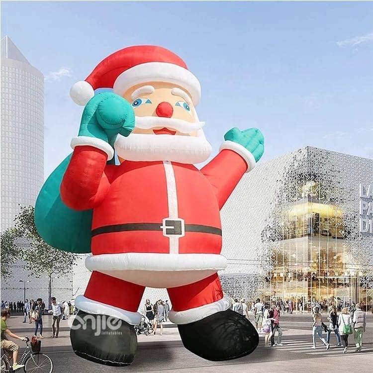 Standing on ground inflable santa claus Giant inflatable yard christmas inflatable santa claus christmas