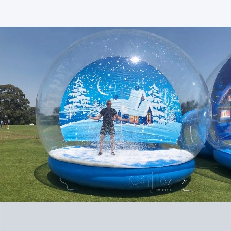 Customized giant size outdoor human body inflatable snowball for event sales