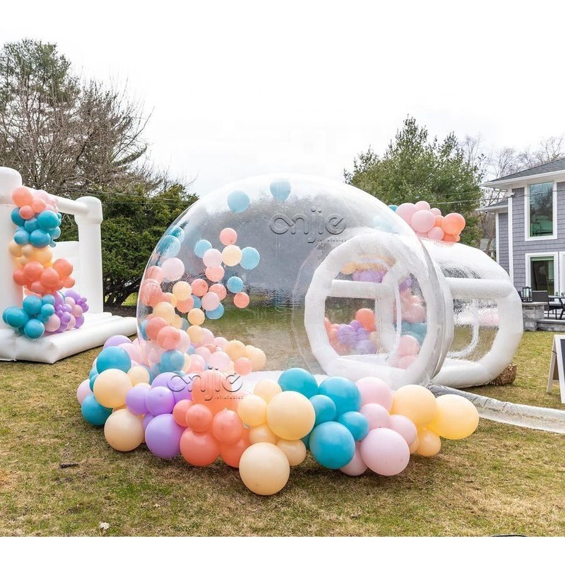 12 foot 3,6m  White large inflatable bubble houses tent playhouse garden pvc igloo pop up playhouse tent