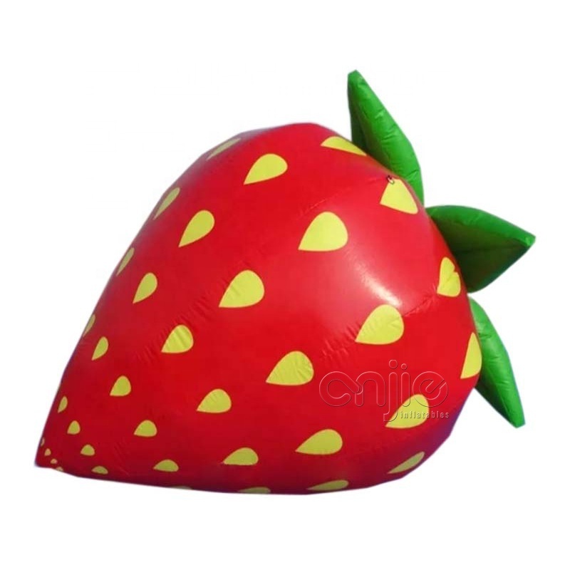 Air sealed inflatable PVC customized inflatable fruit food balloons inflatable strawberries