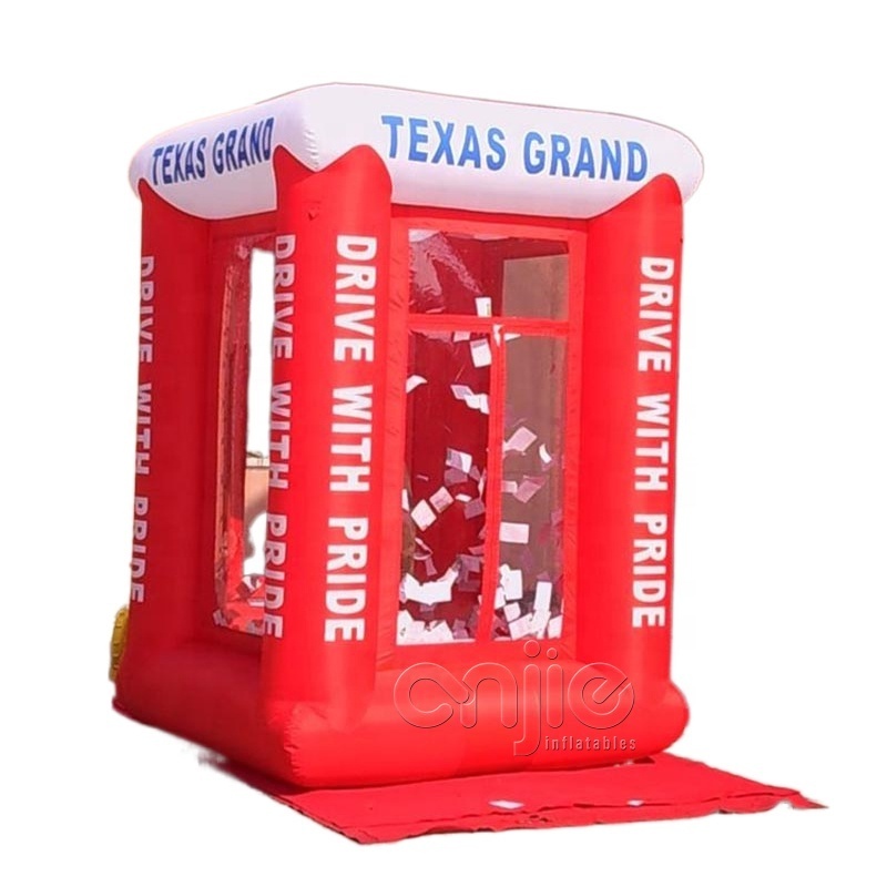 Commercial Outdoor Fun Advertising Promotion Birthday Party Inflatable Money Grab Machine Money Machine