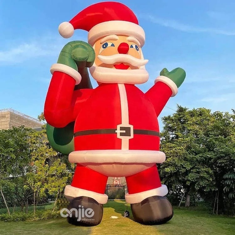 Standing on ground inflable santa claus Giant inflatable yard christmas inflatable santa claus christmas