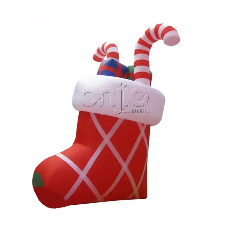 Factory price Christmas decoration inflatable socks for sale