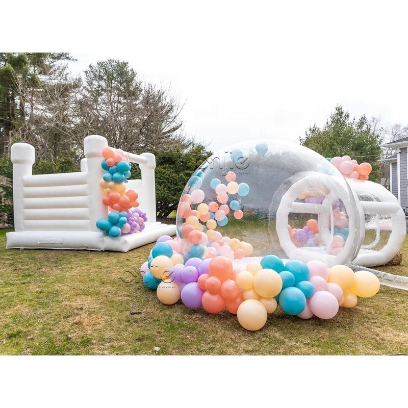 12 foot 3,6m  White large inflatable bubble houses tent playhouse garden pvc igloo pop up playhouse tent