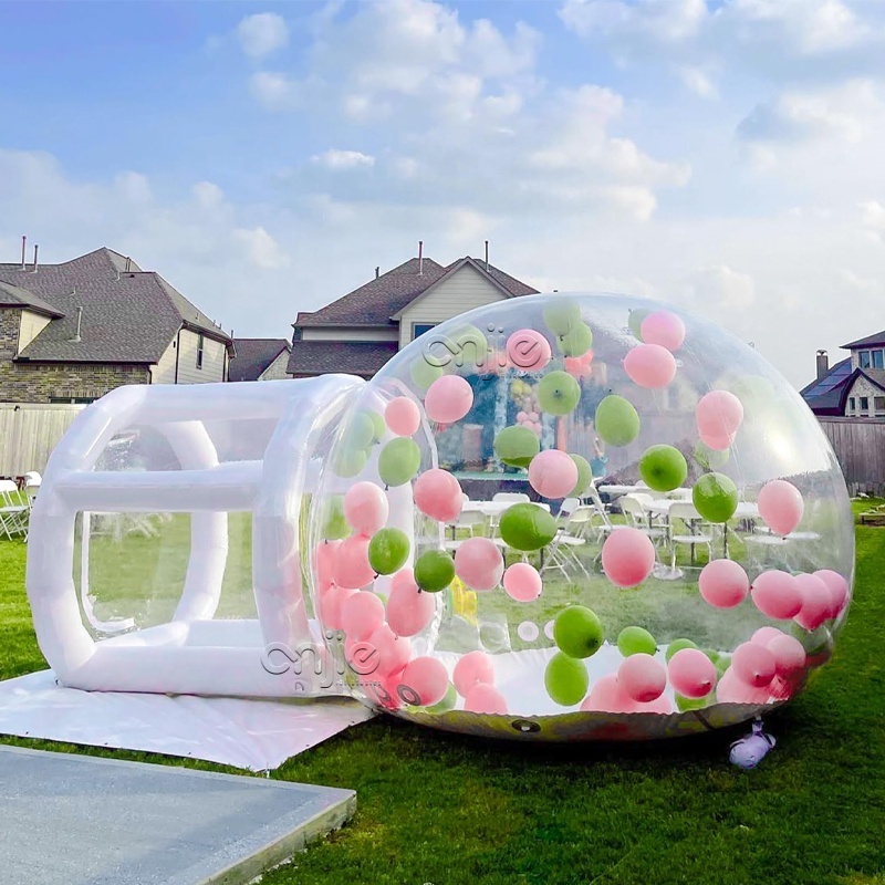 12 foot 3,6m  White large inflatable bubble houses tent playhouse garden pvc igloo pop up playhouse tent