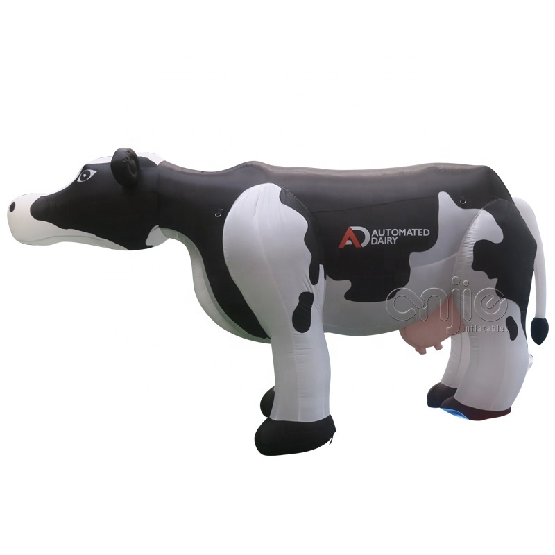 Blow up cow mascot custom fram aninmals giant advertising inflatable promotion milka cow