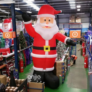 Standing on ground inflable santa claus Giant inflatable yard christmas inflatable santa claus christmas