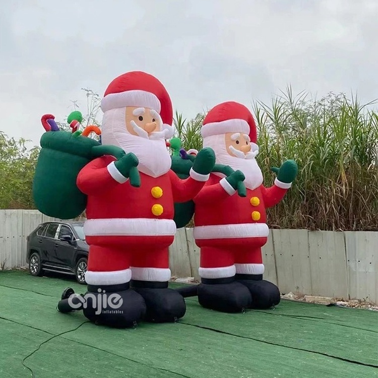 Standing on ground inflable santa claus Giant inflatable yard christmas inflatable santa claus christmas