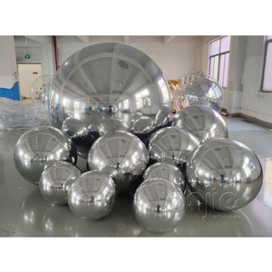 2023 New Inflatable Chrome Ball inflatable metallic balls Inflatable Sliver Spheres Mirror Ball