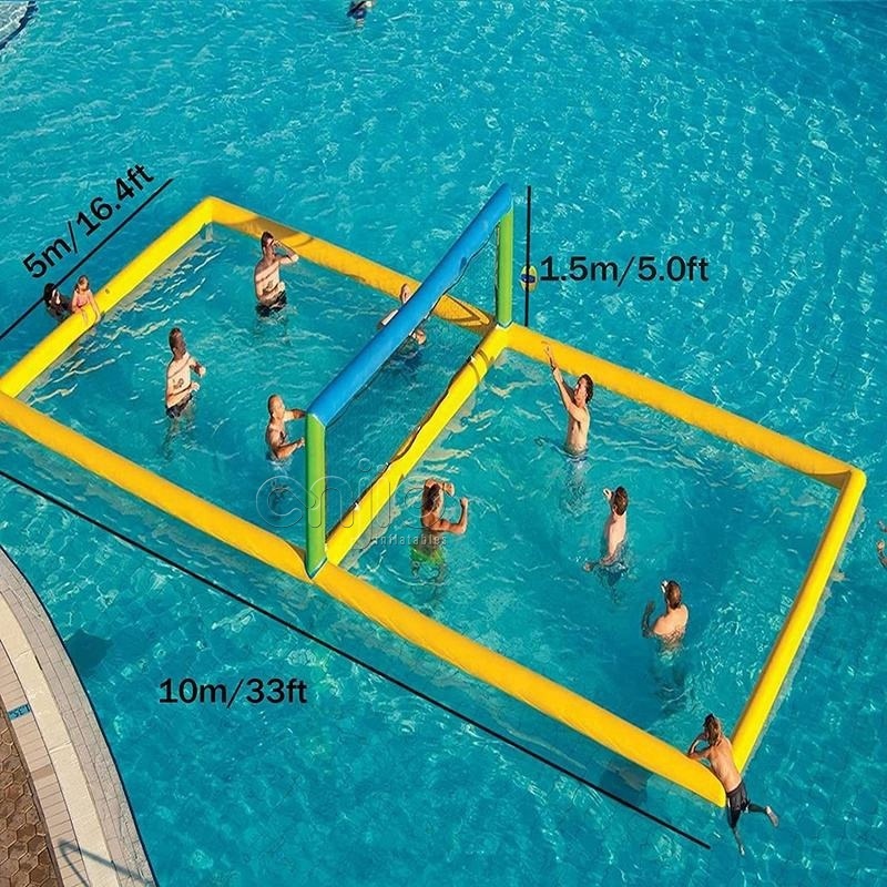 Inflatable Water Volleyball Game Field, Inflatable Volleyball Pool Court